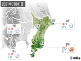 2021年03月01日の千葉県の実況天気