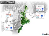 2021年03月04日の三重県の実況天気