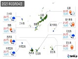 2021年03月04日の沖縄県の実況天気