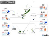 実況天気(2021年03月04日)