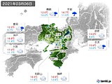 2021年03月06日の近畿地方の実況天気