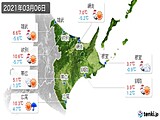 2021年03月06日の道東の実況天気