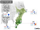 2021年03月13日の千葉県の実況天気