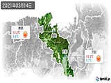 2021年03月14日の京都府の実況天気