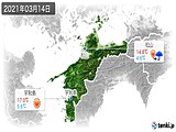 2021年03月14日の愛媛県の実況天気