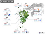 実況天気(2021年03月19日)