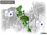 2021年03月21日の京都府の実況天気