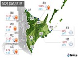 2021年03月31日の道東の実況天気