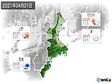 実況天気(2021年04月01日)