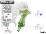 2021年04月03日の千葉県の実況天気