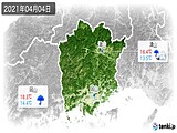 2021年04月04日の岡山県の実況天気