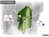 2021年04月05日の栃木県の実況天気