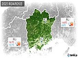 2021年04月05日の岡山県の実況天気