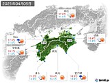 実況天気(2021年04月05日)