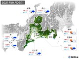 2021年04月06日の東海地方の実況天気