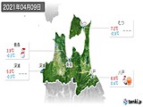 実況天気(2021年04月09日)