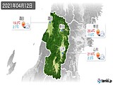 2021年04月12日の山形県の実況天気