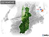2021年04月14日の奈良県の実況天気