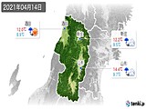 2021年04月14日の山形県の実況天気