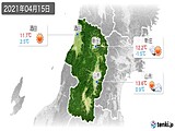 2021年04月15日の山形県の実況天気