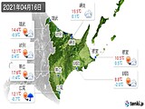 2021年04月16日の道東の実況天気