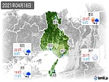 2021年04月16日の兵庫県の実況天気
