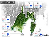 実況天気(2021年04月17日)