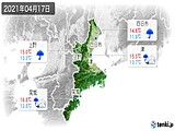 実況天気(2021年04月17日)