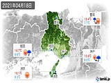 2021年04月18日の兵庫県の実況天気