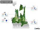 2021年04月18日の青森県の実況天気