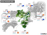 実況天気(2021年04月18日)