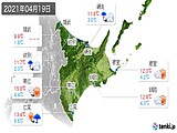 2021年04月19日の道東の実況天気