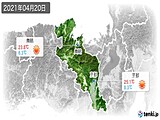 2021年04月20日の京都府の実況天気