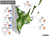 実況天気(2021年04月20日)