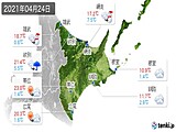 2021年04月24日の道東の実況天気