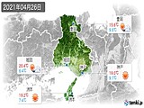 2021年04月26日の兵庫県の実況天気