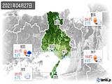 2021年04月27日の兵庫県の実況天気