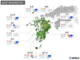 実況天気(2021年04月27日)