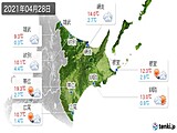 2021年04月28日の道東の実況天気