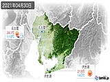 2021年04月30日の愛知県の実況天気