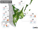 2021年05月01日の道東の実況天気