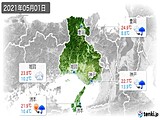 2021年05月01日の兵庫県の実況天気