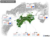 2021年05月02日の四国地方の実況天気