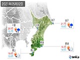 2021年05月02日の千葉県の実況天気