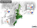 2021年05月02日の三重県の実況天気