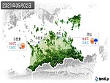 2021年05月02日の香川県の実況天気