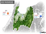 2021年05月03日の富山県の実況天気