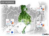 2021年05月05日の兵庫県の実況天気