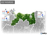 2021年05月05日の鳥取県の実況天気