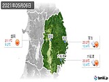 2021年05月06日の岩手県の実況天気